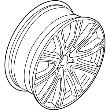 BMW 36-11-8-053-502 Disc Wheel, Light Alloy, Orbitgrey