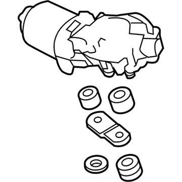 Honda 76505-SZT-G01 Motor, Front Wiper