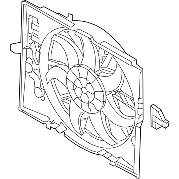 BMW 17-42-7-534-911 Engine Cooling Fan Assembly