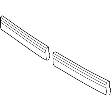 GM 15733483 Molding Asm-Rear Door Lower LH <Use 1C6N*Astral Silve