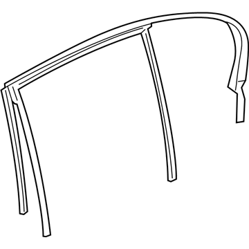 BMW 51-35-9-481-276 Window Guide, Right Rear Doo