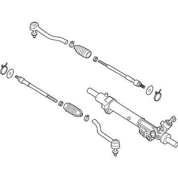 Nissan 49001-3TA1A Gear & Linkage Assy-Power Steering