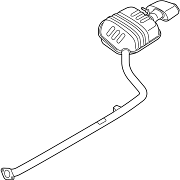 Hyundai 28710-C2750 Rear Muffler Assembly