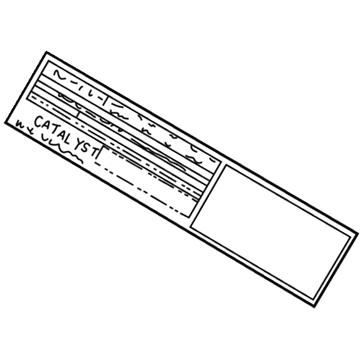 Lexus 11298-50290 Plate, Emission Control Information