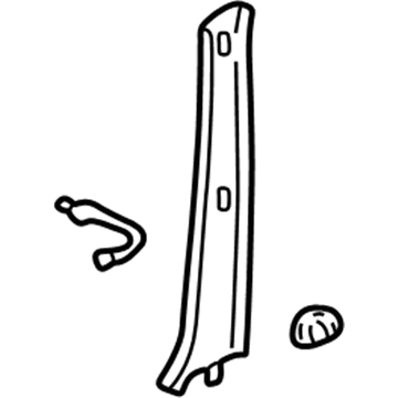 Lexus 62212-53022-B0 GARNISH, Front Pillar