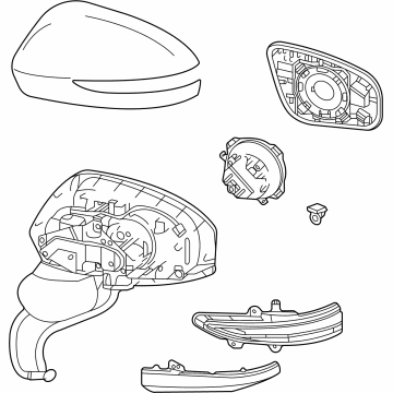 Toyota 87940-62061-J3 Mirror Assembly