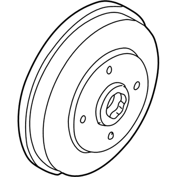 Kia 58411FD100 Drum-Brake, Rear