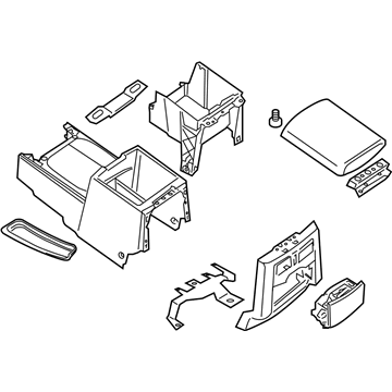 Nissan 96910-9BF2C Console Floor BRN