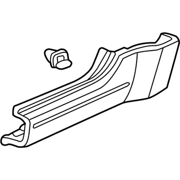 Honda 71900-SCV-A50ZA Garnish Assy., R. RR. Side Sill *NH533* (BUMPER DARK GRAY)