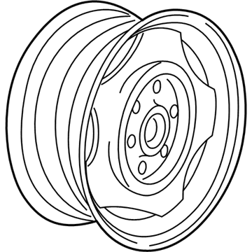 Mopar 52021864AA Steel Wheel