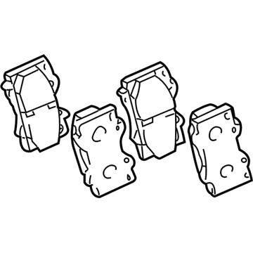 Lexus 04465-60220 Front Disc Brake Pad Kit