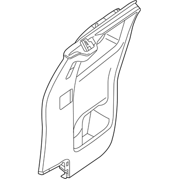 Nissan 82901-EA002 Finisher Assy-Rear Door, LH