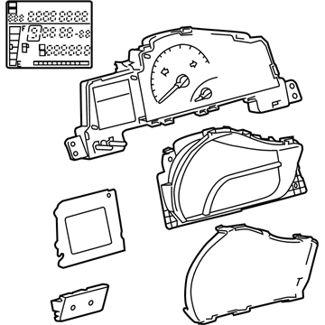 Toyota 83800-74340-KP Cluster Assembly