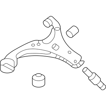 Kia 545002G501 Arm Complete-Front Lower