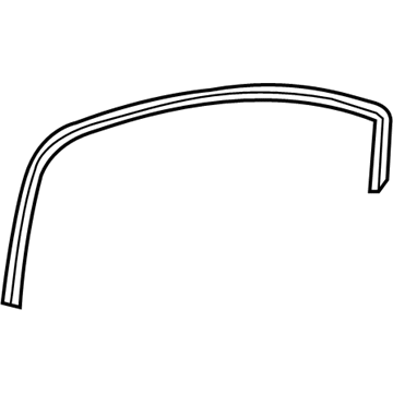 GM 25815089 Weatherstrip Asm-Front Side Door Window Inner