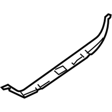 Nissan 84992-7Y000 Plate-Trunk, Rear