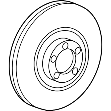 Ford 7U2Z-1V125-HC Rotor