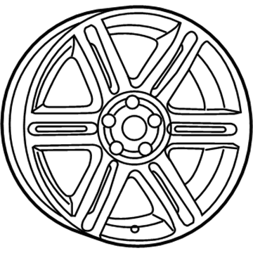 Mopar 1LS61GSAAB Wheel-Aluminum