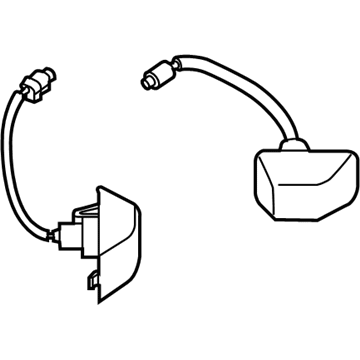 Nissan 26510-ZP50A Lamp Assembly-License Plate