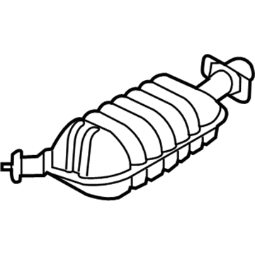 Hyundai 28710-3V740 Rear Muffler Assembly, Left