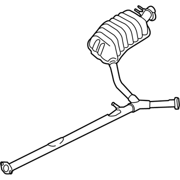 Hyundai 28711-3V745 Rear Muffler Assembly, Right