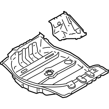 Infiniti 74514-JK035 Floor-Rear, Rear