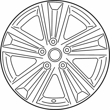 Hyundai 52910-C2160 Aluminium Wheel Assembly