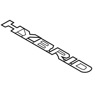 Lexus 75473-78010 Body Side Name Plate