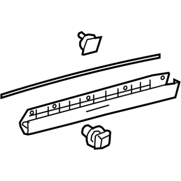 Lexus 75078-78010 MOULDING Sub-Assembly, Rear Door