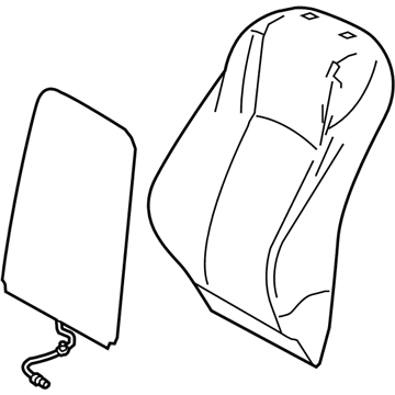 Lexus 71074-78070-A3 Front Seat Back Cover Sub-Assembly, Left (For Separate Type)
