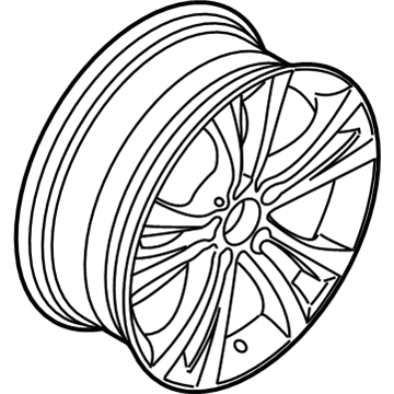 BMW 36-11-6-796-211 Disc Wheel, Light Alloy, Orbitgrey