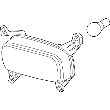Hyundai 92406-K2100 Rear Fog & R/Refl Lamp Assembly, Right