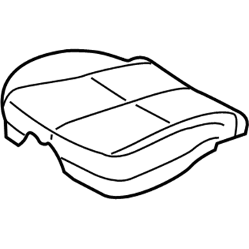 Kia 88260A9550DLF Front Cushion Covering, Right