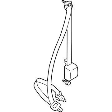 Toyota 73220-04151-B0 Belt & Retractor