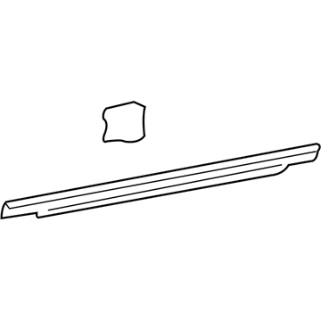Hyundai 83220-39000 Weatherstrip Assembly-Rear Door Belt Outside RH