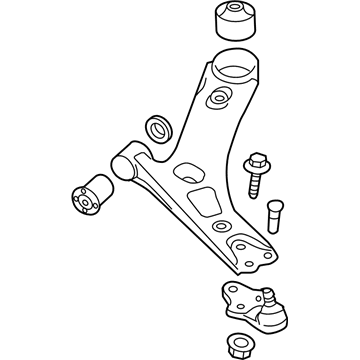 Kia 545013W500 Arm Complete-Front Lower