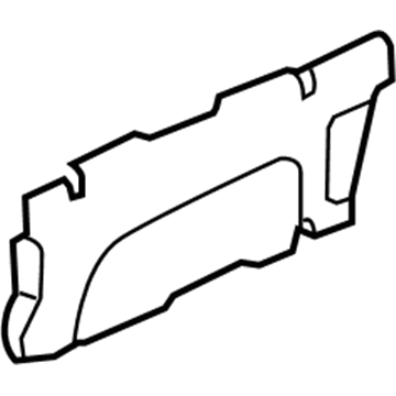 Honda 81972-SHJ-A21ZA Cover, L. Center Seat Riser (Outer) *G64L* (OLIVE)