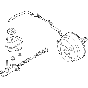 Hyundai 58500-3M000 Booster & Master Cylinder Assembly