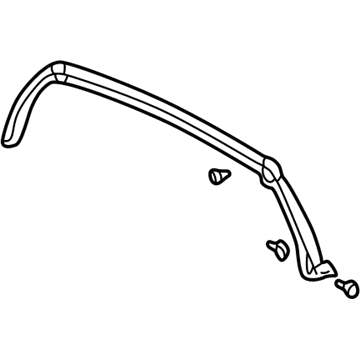 Acura 72330-SL0-T01 Weatherstrip, Rear Pillar