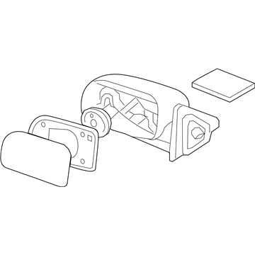 Hyundai 87620-0W010 Mirror Assembly-Outside Rear View, RH