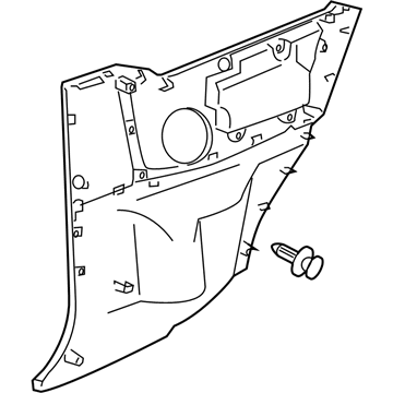 Toyota 62510-52120-C0 Quarter Trim Panel