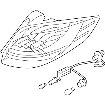 Hyundai 92402-2V100 Lamp Assembly-Rear Combination, RH