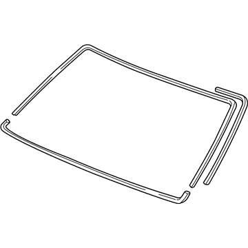 Honda 04731-S0X-A21 Rubber Set, FR. Windshield Dam