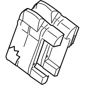 Nissan 88612-JA02A Back Assy-Rear Seat, Center