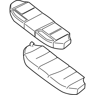 Nissan 88300-ZX00A Cushion Assembly Rear Seat