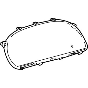 Lexus 83852-75020 Glass, Combination Meter