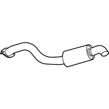 GM 84707620 Muffler & Pipe Assembly