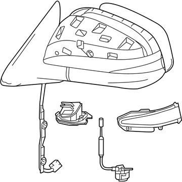 Toyota 87910-0E340 Mirror Assembly