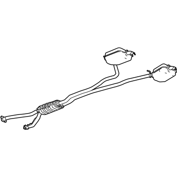 GM 15779882 Exhaust Muffler Assembly (W/ Resonator, Exhaust & Tail Pip*Code 1489, 98