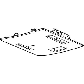 GM 84435116 PLATE-RF CNSL OPG TR *LIGHT ASH GRR